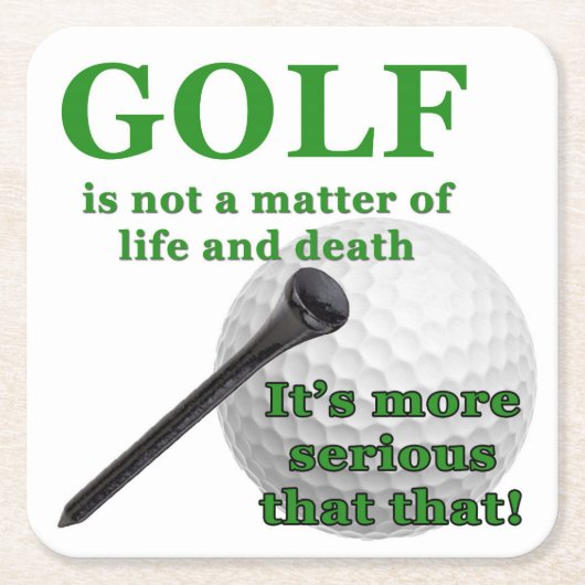 ゴルフコースター スクエアペーパーコースター (正面)