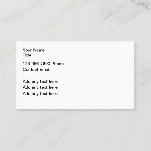 ゴルフコーステーマ名刺デザイン 名刺 (裏面)