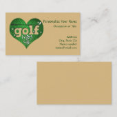 ゴルフコースハート&ゴルフクラブの生き方 名刺 (正面/裏面)