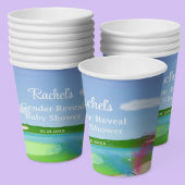 ゴルフコースバンカージェンダーが赤ちゃんシャワーを明らかにする 紙コップ