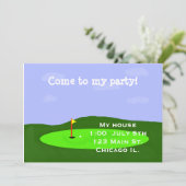 ゴルフコースパーティー招待状 招待状 (スタンド正面)