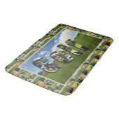 ゴルフコースフォトコラージュとロゴ バスマット (アングル)