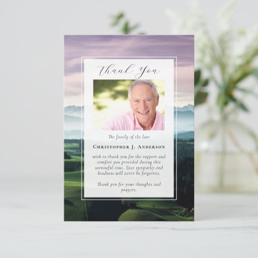 ゴルフコースフォト悔やみや弔慰葬儀記念館 サンキューカード (スタンド正面)