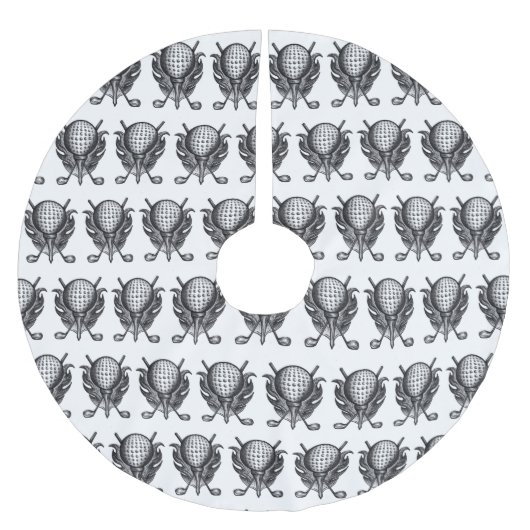 ゴルフコースボールティークラブチャリティゴルフトーナメント ブラッシュドポリエステルツリースカート (正面)