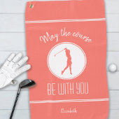 ゴルフコースレディーゴルファーMonogram Proコーモダンラル ゴルフタオル