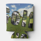 ゴルフコース及びロゴ、スチュビー缶ホクールルダー 缶クーラー (裏面)