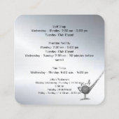 ゴルフコース名刺 スクエア名刺 (裏面)