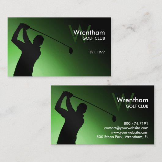 ゴルフコース名刺 名刺 (正面/裏面)