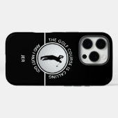 ゴルフコース名言 メンズ 面白いゴルファーギフト ブラック Case-Mate iPhoneケース (裏面 (横))