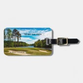 ゴルフコース旅行荷物タグ ラゲッジタグ (正面横)