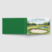 ゴルフコース水彩画 ゲストブック (全面)