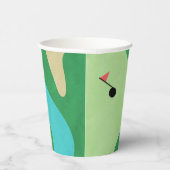 ゴルフコース誕生日パーティー（名前付き） 紙コップ (右)