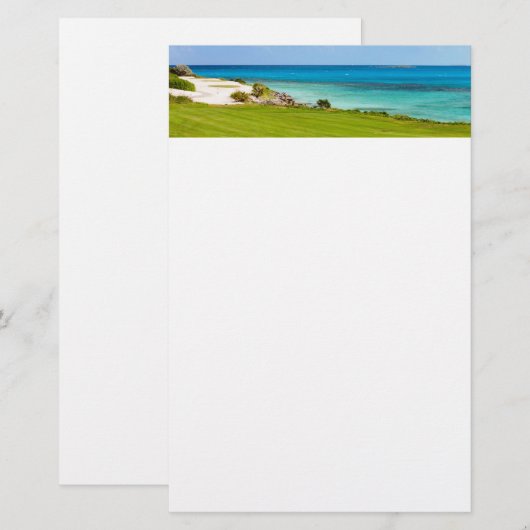 ゴルフコース 便箋 (正面/裏面)