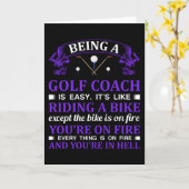 ゴルフコーチの贈り物 カード (黄色い花)