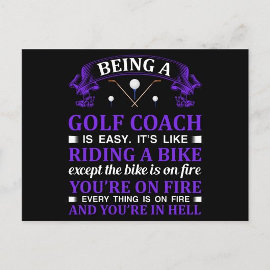 ゴルフコーチの贈り物 ポストカード (正面)