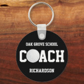 ゴルフコーチスポーツキーチェーン キーホルダー (正面)