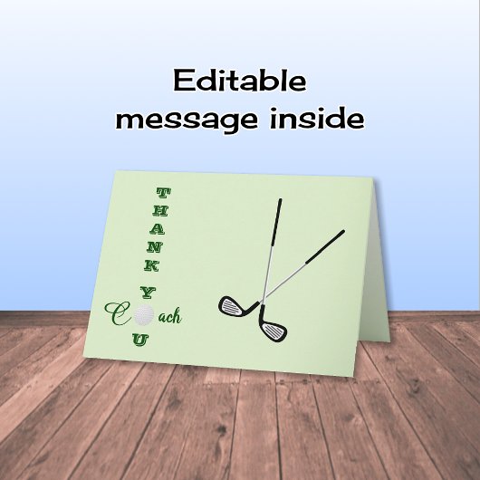 ゴルフコーチスポーツ サンキューカード