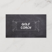 ゴルフコーチ先生レッスンインストラクター指導 名刺 (正面)