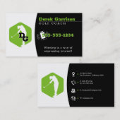 ゴルフコーチ |トレーナーの練習レッスン 名刺 (正面/裏面)