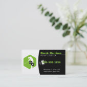 ゴルフコーチ |トレーナーの練習レッスン 名刺 (スタンド正面)