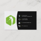 ゴルフコーチ |トレーナーの練習レッスン 名刺 (裏面)