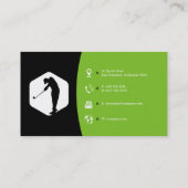 ゴルフコーチ |トレーナーの練習レッスン 名刺 (裏面)