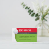 ゴルフコーチ |プロフェッショナルゴルフインストラクターレッスン 名刺 (スタンド正面)