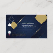 ゴルフコーチ |プロフェッショナルゴルフインストラクターレッスン 名刺 (裏面)