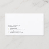 ゴルフコーチ |プロフェッショナルゴルフインストラクター 名刺 (裏面)