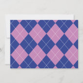 ゴルフゴルフをする女の子の誕生会の写真の招待 招待状 (裏面)