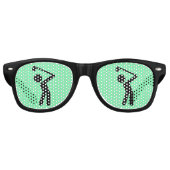 ゴルフゴルファーおもしろいパーティーサングラス レトロサングラス (正面)