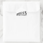 ゴルフゴルファーのゴルフのスポーツ進化アート ラウンドシール (バッグ)