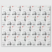 ゴルフゴルファーのゴルフ誕生日パーティー ラッピングペーパー (フラット)