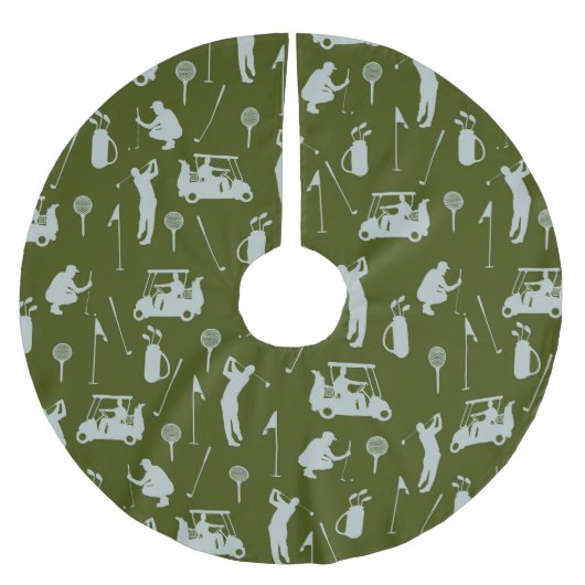 ゴルフゴルファーゴルフ用カートバッグ ブラッシュドポリエステルツリースカート (正面)