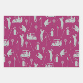 ゴルフゴルファーゴルフ用ゴルフカート及びバッグ ラッピングペーパーシート (正面)