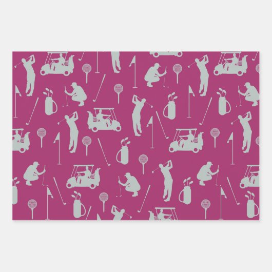 ゴルフゴルファーゴルフ用ゴルフカート及びバッグ ラッピングペーパーシート (正面)