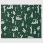 ゴルフゴルファーゴルフ用ゴルフカート及びバッグ ラッピングペーパー (フラット)