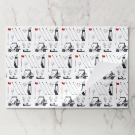 ゴルフゴルファーゴルフ誕生日パーティー紙ランチョンマット ペーパーパッド