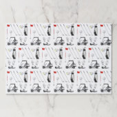 ゴルフゴルファーゴルフ誕生日パーティー紙ランチョンマット ペーパーパッド (正面)