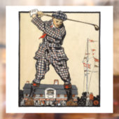 ゴルフゴルファーヴィンテージアンティークゴルフ ウィンドウサイン (シート2)