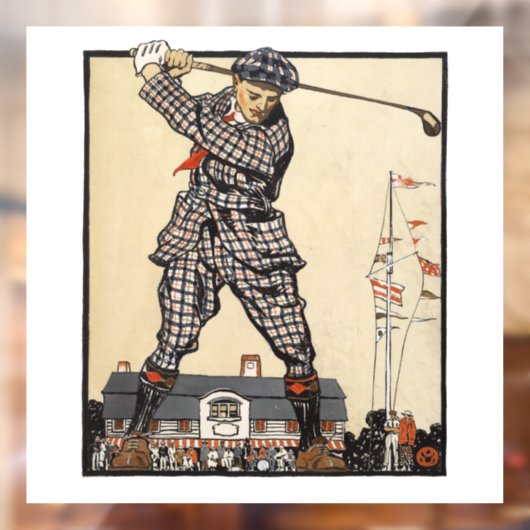 ゴルフゴルファーヴィンテージアンティークゴルフ ウィンドウサイン (シート2)