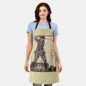 ゴルフゴルファーヴィンテージアンティークゴルフ エプロン (着用した状態)