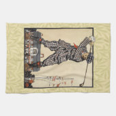 ゴルフゴルファーヴィンテージアンティークゴルフ キッチンタオル (横)