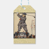 ゴルフゴルファーヴィンテージアンティークゴルフ ギフトタグ (正面)
