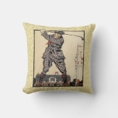 ゴルフゴルファーヴィンテージアンティークゴルフ クッション (正面)