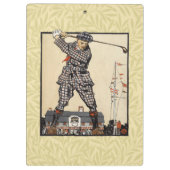 ゴルフゴルファーヴィンテージアンティークゴルフ クリップボード (裏面)