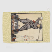 ゴルフゴルファーヴィンテージアンティークゴルフ ゴルフタオル (横)