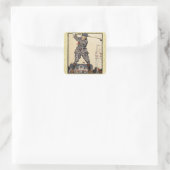 ゴルフゴルファーヴィンテージアンティークゴルフ スクエアシール (バッグ)