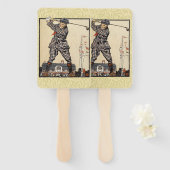 ゴルフゴルファーヴィンテージアンティークゴルフ ハンドファン (正面&裏面)