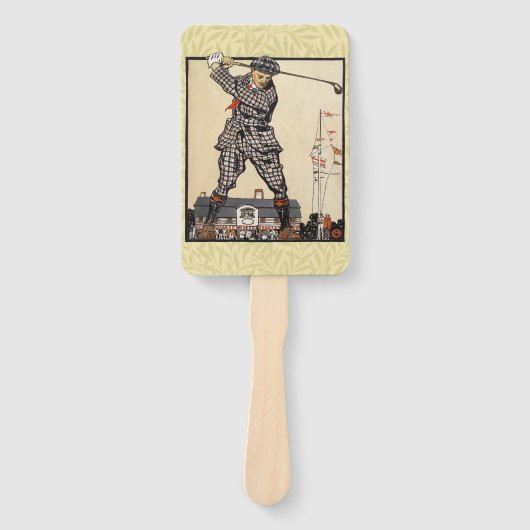 ゴルフゴルファーヴィンテージアンティークゴルフ ハンドファン (正面)